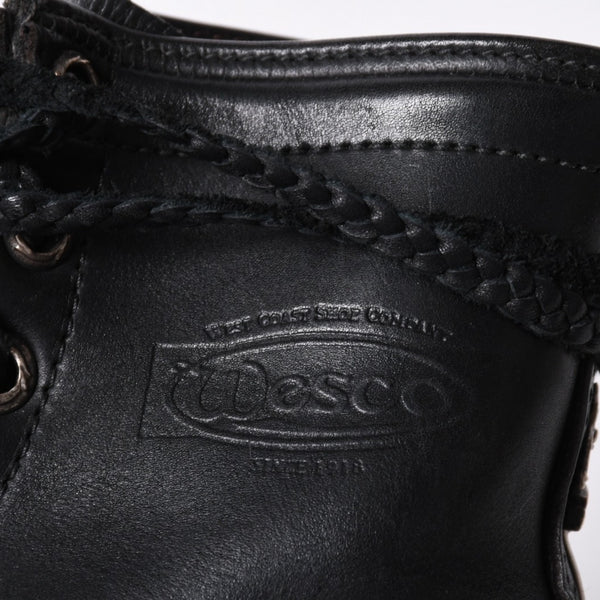CHROME HEARTS Chrome Hearts × WESCO Wesco Fireman Boots Leather Dagger Black Silver 925 Good Condition Used 4a000433