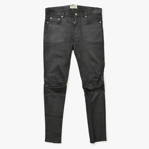 SAINT LAURENT PARIS Saint Laurent Paris Black Color Leather Pants 2021 000301 Good Condition Used 4a000449