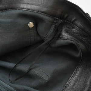 SAINT LAURENT PARIS Saint Laurent Paris Black Color Leather Pants 2021 000301 Good Condition Used 4a000449