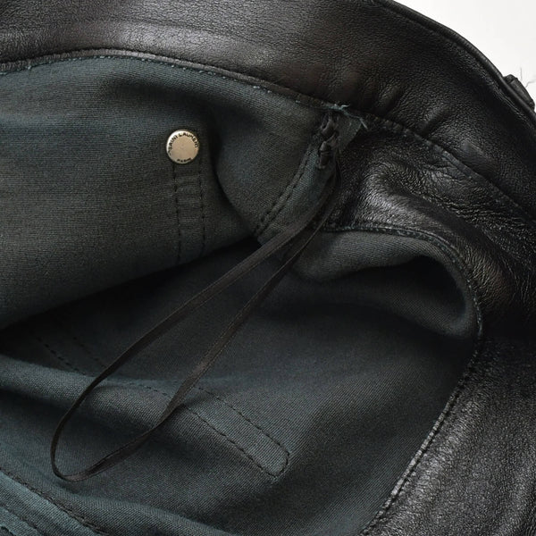 SAINT LAURENT PARIS Saint Laurent Paris Black Color Leather Pants 2021 000301 Good Condition Used 4a000449