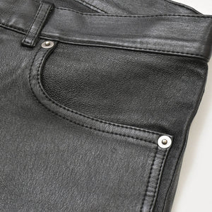 SAINT LAURENT PARIS Saint Laurent Paris Black Color Leather Pants 2021 000301 Good Condition Used 4a000449