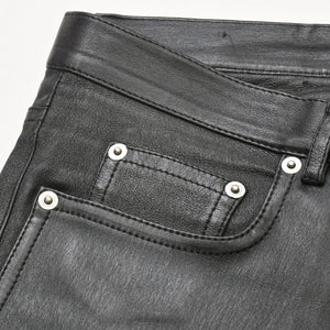 SAINT LAURENT PARIS Saint Laurent Paris Black Color Leather Pants 2021 000301 Good Condition Used 4a000449