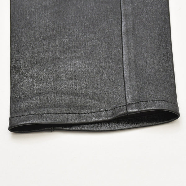SAINT LAURENT PARIS Saint Laurent Paris Black Color Leather Pants 2021 000301 Good Condition Used 4a000449