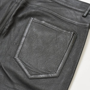 SAINT LAURENT PARIS Saint Laurent Paris Black Color Leather Pants 2021 000301 Good Condition Used 4a000449