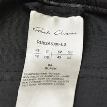 画像をギャラリービューアに読み込む, RICK OWENS リックオウエンス FW21 GETHSEMANE MASTODON RU02A5396-LS マストドン カーゴジョグ レザーパンツ ブラック サイズ42 美品 中古 4a000451