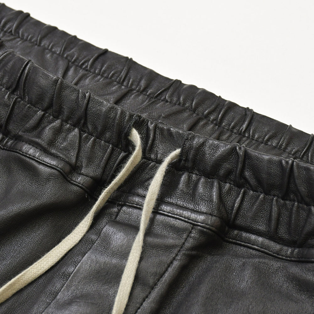 RICK OWENS リックオウエンス FW21 GETHSEMANE MASTODON RU02A5396-LS マストドン カーゴジョグ レザーパンツ ブラック サイズ42 美品 中古 4a000451