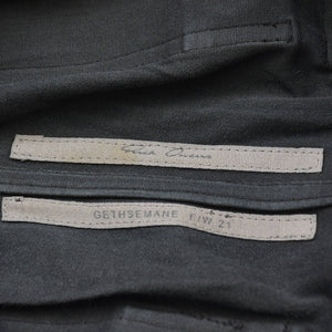 RICK OWENS FW21 GETHSEMANE MASTODON RU02A5396-LS Mastodon Cargo Jog Leather Pants, Black, Size 42, Excellent Condition, Used, 4a000451