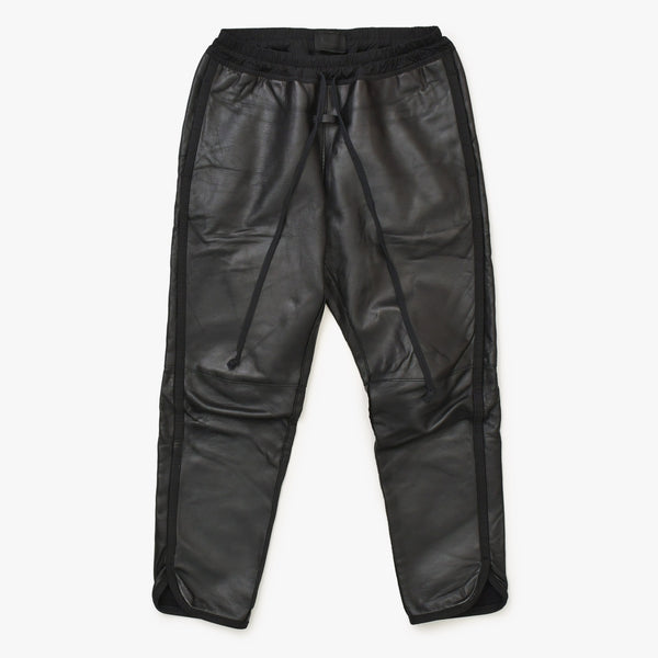 FEAR OF GOD Leather Pants Black Cowhide RN 139190 Good Condition Used 4a000452