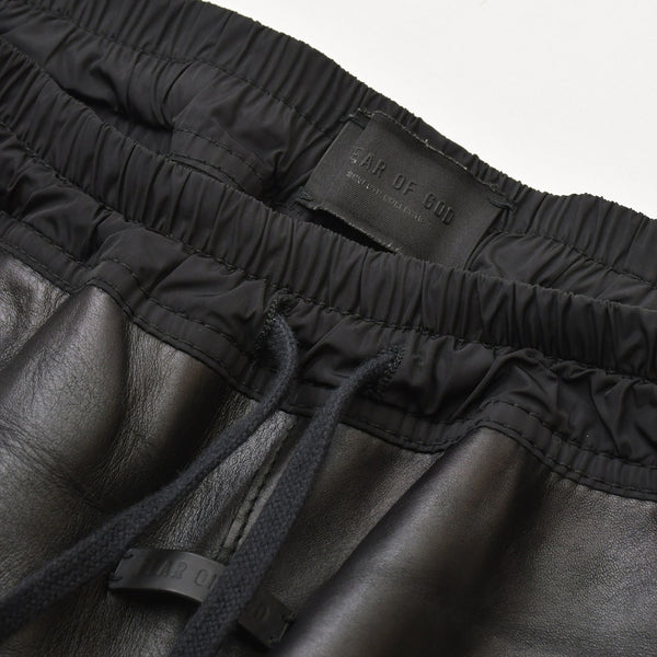 FEAR OF GOD Leather Pants Black Cowhide RN 139190 Good Condition Used 4a000452