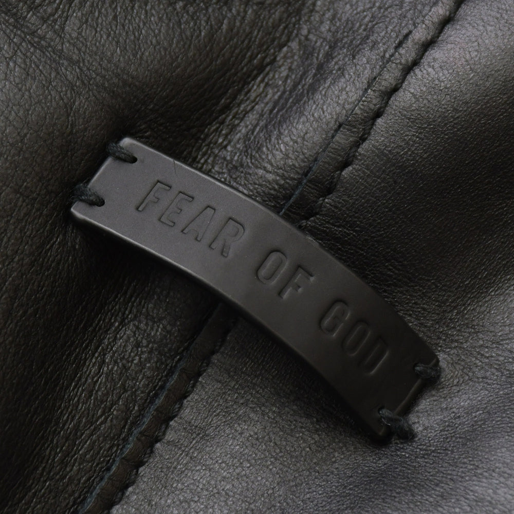 FEAR OF GOD フィア オブ ゴッド Leather Pants レザーパンツ ブラック 牛革 RN 139190 美品 中古 4a000452
