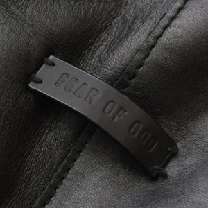 FEAR OF GOD Leather Pants Black Cowhide RN 139190 Good Condition Used 4a000452