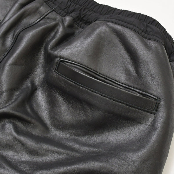 FEAR OF GOD Leather Pants Black Cowhide RN 139190 Good Condition Used 4a000452
