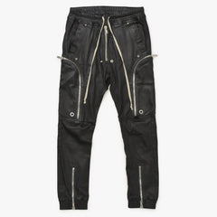 RICK OWENS Buhaus Leather Cargo Pants RU02A5377-LS Bauhaus Leather Cargo Pants Black Size 38 Good Condition Used 4a000455
