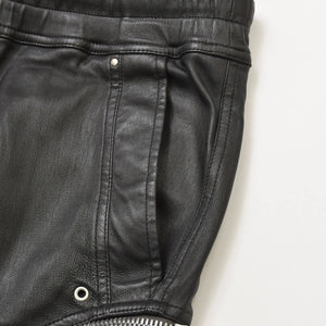 RICK OWENS Buhaus Leather Cargo Pants RU02A5377-LS Bauhaus Leather Cargo Pants Black Size 38 Good Condition Used 4a000455