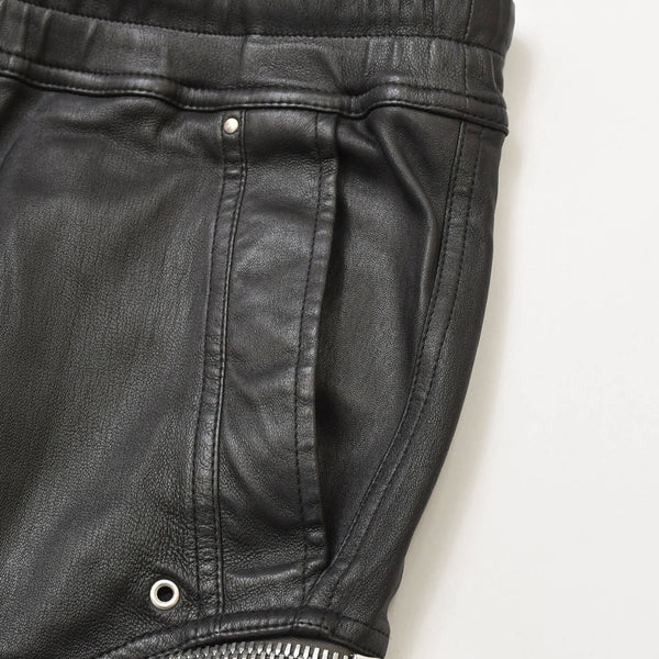 RICK OWENS Buhaus Leather Cargo Pants RU02A5377-LS Bauhaus Leather Cargo Pants Black Size 38 Good Condition Used 4a000455