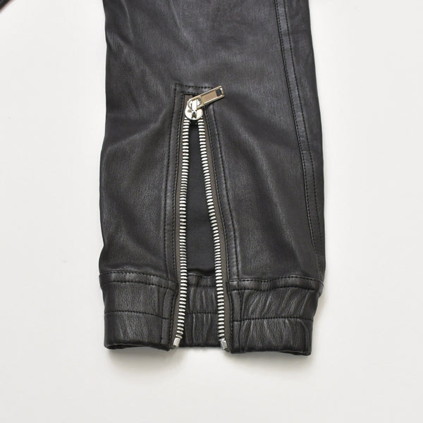 RICK OWENS Buhaus Leather Cargo Pants RU02A5377-LS Bauhaus Leather Cargo Pants Black Size 38 Good Condition Used 4a000455