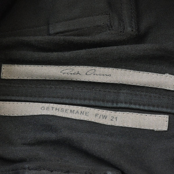 RICK OWENS Buhaus Leather Cargo Pants RU02A5377-LS Bauhaus Leather Cargo Pants Black Size 38 Good Condition Used 4a000455