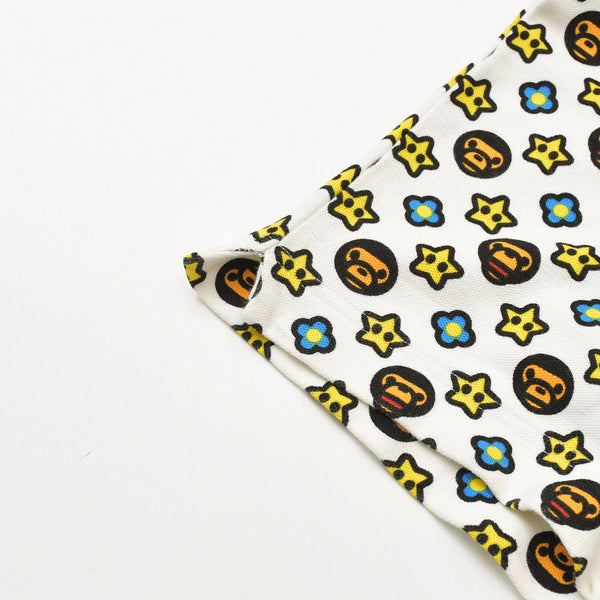 Ａ BATHING APE BAPE STA アベイシングエイプ ベイプスタ Milo Monogram ミロモノグラム ホワイト 美品 中古 4a000463