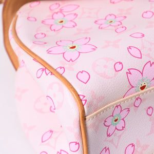 極美品 LOUIS VUITTON ルイヴィトン サック レトロPM ハンドバッグ M92013 モノグラムチェリーブロッサム ピンク 村上隆 中古 4a000476