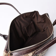 画像をギャラリービューアに読み込む, GUCCI グッチ ハンドバッグ 177052 502752 GGキャンバス シェリーライン レザー ベージュ ゴールド金具 美品 中古 4a000213