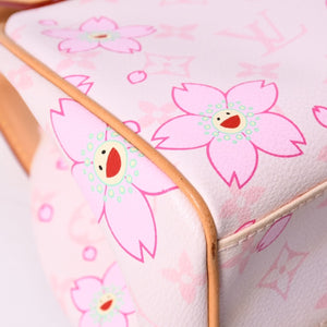 極美品 LOUIS VUITTON ルイヴィトン サック レトロPM ハンドバッグ M92013 モノグラムチェリーブロッサム ピンク 村上隆 中古 4a000476