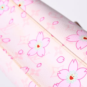 極美品 LOUIS VUITTON ルイヴィトン サック レトロPM ハンドバッグ M92013 モノグラムチェリーブロッサム ピンク 村上隆 中古 4a000476