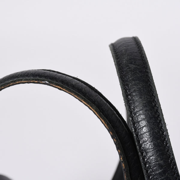 GUCCI グッチ ワンショルダー ハンドバッグ 111713 3444 GGキャンバス バンブー レザー ブラック 美品 中古 4a000383