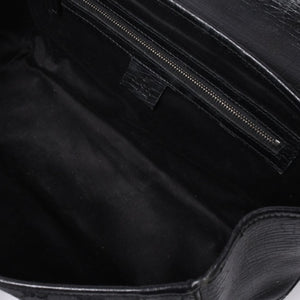 GUCCI グッチ ワンショルダー ハンドバッグ 111713 3444 GGキャンバス バンブー レザー ブラック 美品 中古 4a000383