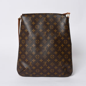 LOUIS VUITTON Monogram Musette Salsa Shoulder Bag M51387 Brown PVC Tanned Leather Good Condition Used 4a000598