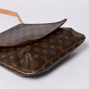 LOUIS VUITTON Monogram Musette Salsa Shoulder Bag M51387 Brown PVC Tanned Leather Good Condition Used 4a000598
