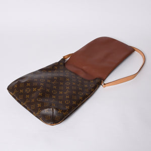 LOUIS VUITTON Monogram Musette Salsa Shoulder Bag M51387 Brown PVC Tanned Leather Good Condition Used 4a000598