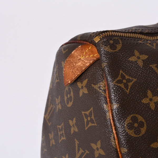 LOUIS VUITTON Handbag Speedy 35 M51164 Leather Brown Gold Hardware Good Used 4a000512