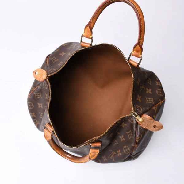 LOUIS VUITTON Handbag Speedy 35 M51164 Leather Brown Gold Hardware Good Used 4a000512