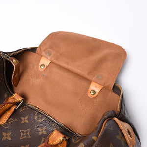 LOUIS VUITTON Handbag Speedy 35 M51164 Leather Brown Gold Hardware Good Used 4a000512