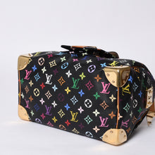 画像をギャラリービューアに読み込む, 極美品 LOUIS VUITTON ルイヴィトン スピーディ30 ハンドバッグ M92642 モノグラム マルチカラー ブラック ゴールド金具 村上隆 中古 4a000475