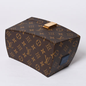 Like new LOUIS VUITTON Twisted Box 2WAY Bag M40275 Frank Gehry Brown Gold Used 4a001461
