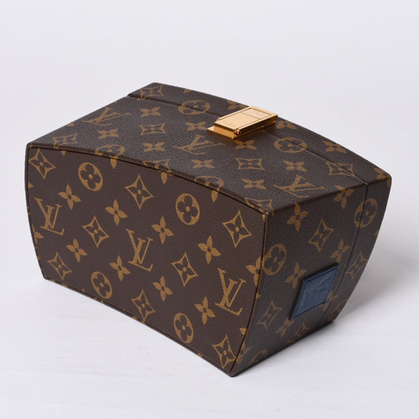 Like new LOUIS VUITTON Twisted Box 2WAY Bag M40275 Frank Gehry Brown Gold Used 4a001461