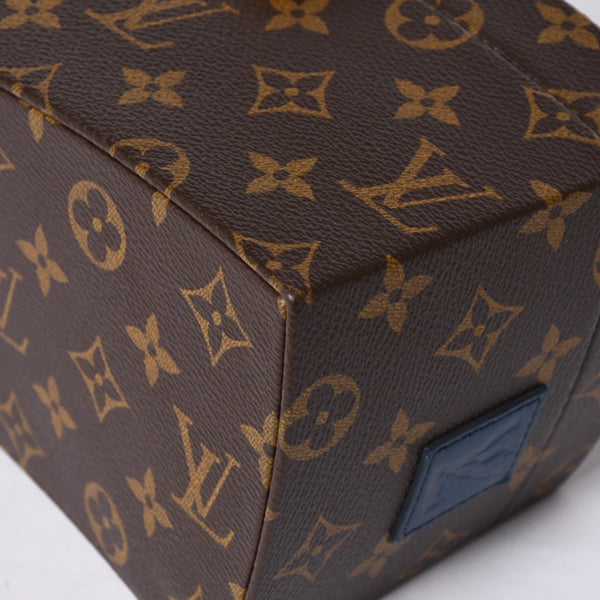 Like new LOUIS VUITTON Twisted Box 2WAY Bag M40275 Frank Gehry Brown Gold Used 4a001461