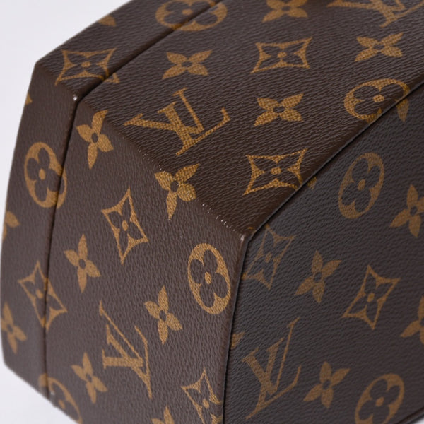Like new LOUIS VUITTON Twisted Box 2WAY Bag M40275 Frank Gehry Brown Gold Used 4a001461