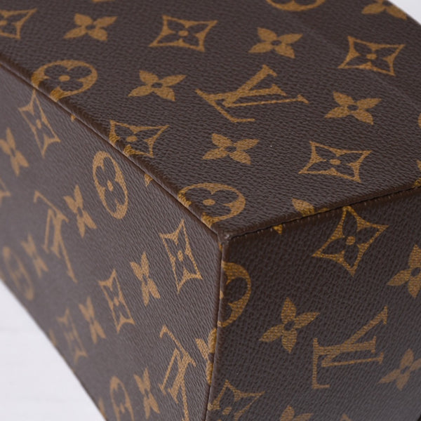 Like new LOUIS VUITTON Twisted Box 2WAY Bag M40275 Frank Gehry Brown Gold Used 4a001461