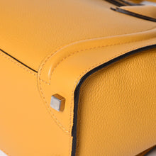 画像をギャラリービューアに読み込む, CELINE セリーヌ ラゲージ ミニショッパー レザー Hand Bag ハンドバッグ フィービー期 Yellow イエロー S-AT-1113 美品 中古 4a000495