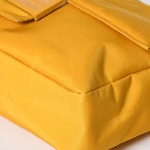 FENDI フェンディ Nylon ナイロン Shoulder Bag ショルダーバッグ 7VA536 Yellow イエロー 美品 中古 4a000509