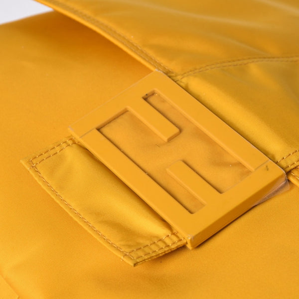 FENDI フェンディ Nylon ナイロン Shoulder Bag ショルダーバッグ 7VA536 Yellow イエロー 美品 中古 4a000509
