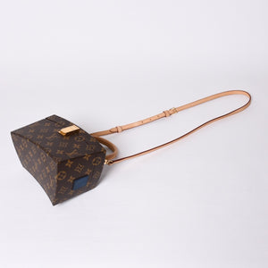 Like new LOUIS VUITTON Twisted Box 2WAY Bag M40275 Frank Gehry Brown Gold Used 4a001461