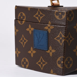 Like new LOUIS VUITTON Twisted Box 2WAY Bag M40275 Frank Gehry Brown Gold Used 4a001461