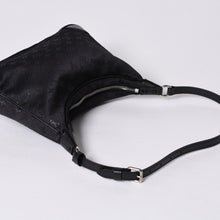 画像をギャラリービューアに読み込む, 極美品 LOUIS VUITTON ルイヴィトン リトル ブローニュ ワンショルダーバッグ M92142 モノグラム サテン ブラック シルバー金具 中古 4a000762
