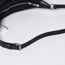 画像をギャラリービューアに読み込む, 極美品 LOUIS VUITTON ルイヴィトン リトル ブローニュ ワンショルダーバッグ M92142 モノグラム サテン ブラック シルバー金具 中古 4a000762
