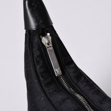 画像をギャラリービューアに読み込む, 極美品 LOUIS VUITTON ルイヴィトン リトル ブローニュ ワンショルダーバッグ M92142 モノグラム サテン ブラック シルバー金具 中古 4a000762