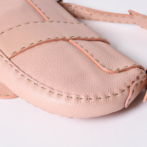 FENDI フェンディ セレリア ステッチ Hand Bag ハンドバッグ Shoulder Bag ショルダーバッグ 8BR407 レザー ピンク 美品 中古 4a000500