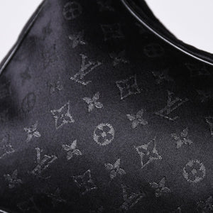 極美品 LOUIS VUITTON ルイヴィトン リトル ブローニュ ワンショルダーバッグ M92142 モノグラム サテン ブラック シルバー金具 中古 4a000762